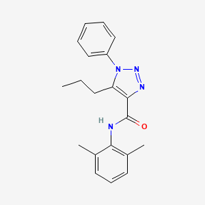 molecular formula C20H22N4O B2820358 N-(2,6-dimethylphenyl)-1-phenyl-5-propyl-1H-1,2,3-triazole-4-carboxamide CAS No. 950254-65-6