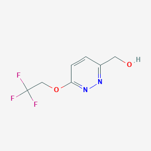 B2820389 [6-(2,2,2-Trifluoroethoxy)pyridazin-3-yl]methanol CAS No. 1247556-04-2