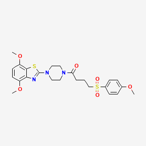 1-(4-(4,7-Dimethoxybenzo[d]thiazol-2-yl)piperazin-1-yl)-4-((4-methoxyphenyl)sulfonyl)butan-1-one