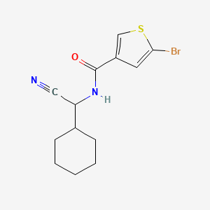 5-Bromo-N-[cyano(cyclohexyl)methyl]thiophene-3-carboxamide