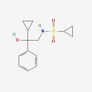 N-(2-cyclopropyl-2-hydroxy-2-phenylethyl)cyclopropanesulfonamide