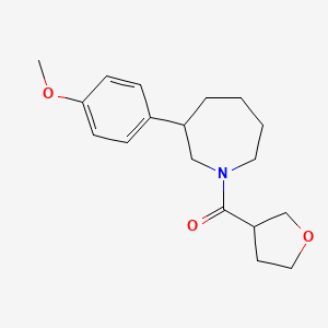 (3-(4-Methoxyphenyl)azepan-1-yl)(tetrahydrofuran-3-yl)methanone