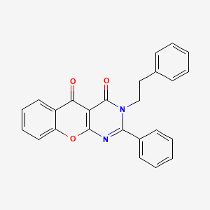 3-phenethyl-2-phenyl-3H-chromeno[2,3-d]pyrimidine-4,5-dione