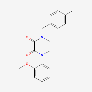 1-(2-methoxyphenyl)-4-(4-methylbenzyl)pyrazine-2,3(1H,4H)-dione