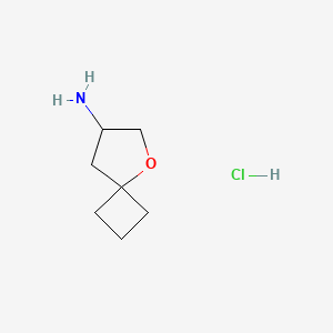 molecular formula C7H14ClNO B2820418 5-Oxaspiro[3.4]octan-7-amine hydrochloride CAS No. 1955557-50-2