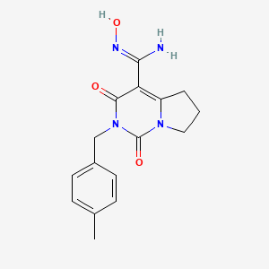 N'-hydroxy-2-(4-methylbenzyl)-1,3-dioxo-1,2,3,5,6,7-hexahydropyrrolo[1,2-c]pyrimidine-4-carboximidamide