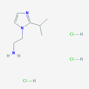 2-[2-(propan-2-yl)-1H-imidazol-1-yl]ethan-1-amine trihydrochloride