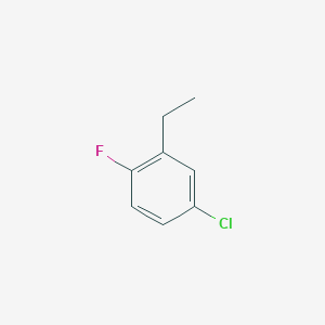 molecular formula C8H8ClF B2820463 4-Chloro-2-ethyl-1-fluorobenzene CAS No. 1369889-05-3