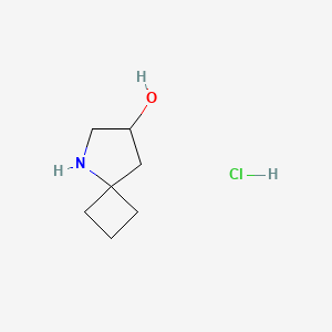 molecular formula C7H14ClNO B2820474 5-Azaspiro[3.4]octan-7-ol hydrochloride CAS No. 2247102-02-7