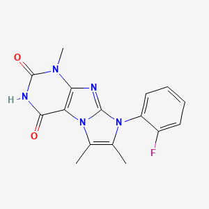 8-(2-fluorophenyl)-1,6,7-trimethyl-1H-imidazo[2,1-f]purine-2,4(3H,8H)-dione
