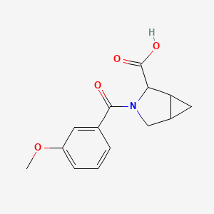 3-(3-methoxybenzoyl)-3-azabicyclo[3.1.0]hexane-2-carboxylic Acid