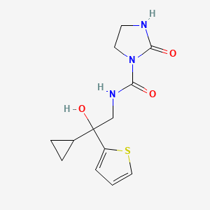 N-(2-cyclopropyl-2-hydroxy-2-(thiophen-2-yl)ethyl)-2-oxoimidazolidine-1-carboxamide