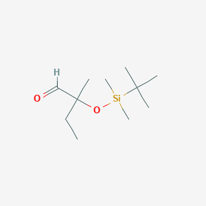 molecular formula C11H24O2Si B2820492 2-[Tert-butyl(dimethyl)silyl]oxy-2-methylbutanal CAS No. 2580222-84-8