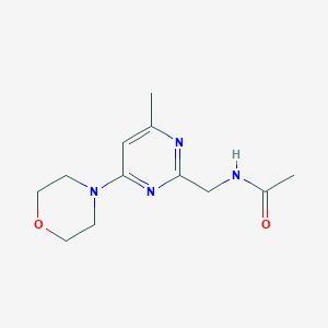 N-((4-methyl-6-morpholinopyrimidin-2-yl)methyl)acetamide