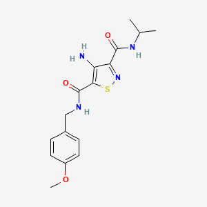 4-amino-N~3~-isopropyl-N~5~-(4-methoxybenzyl)isothiazole-3,5-dicarboxamide
