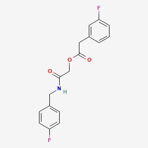 molecular formula C17H15F2NO3 B2820567 [2-[(4-Fluorophenyl)methylamino]-2-oxoethyl] 2-(3-fluorophenyl)acetate CAS No. 1794833-94-5