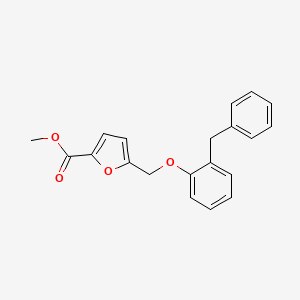 molecular formula C20H18O4 B2820580 Methyl 5-((2-benzylphenoxy)methyl)furan-2-carboxylate CAS No. 862657-95-2