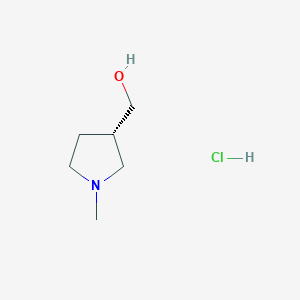 molecular formula C6H14ClNO B2820652 [(3S)-1-methylpyrrolidin-3-yl]methanol hydrochloride CAS No. 2490314-48-0