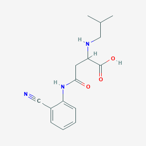 4-((2-Cyanophenyl)amino)-2-(isobutylamino)-4-oxobutanoic acid