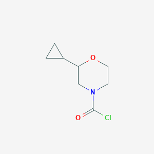 2-Cyclopropylmorpholine-4-carbonyl chloride