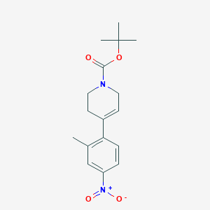 molecular formula C17H22N2O4 B2820720 tert-butyl 4-(2-methyl-4-nitrophenyl)-5,6-dihydropyridine-1(2H)-carboxylate CAS No. 1232785-32-8