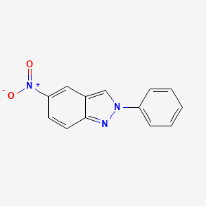 molecular formula C13H9N3O2 B2820739 5-Nitro-2-phenylindazole CAS No. 161154-22-9