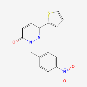 molecular formula C15H11N3O3S B2820801 2-(4-nitrobenzyl)-6-(thiophen-2-yl)pyridazin-3(2H)-one CAS No. 899752-67-1