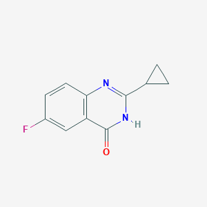 molecular formula C11H9FN2O B2820878 2-Cyclopropyl-6-fluoroquinazolin-4(3H)-one CAS No. 1252134-65-8