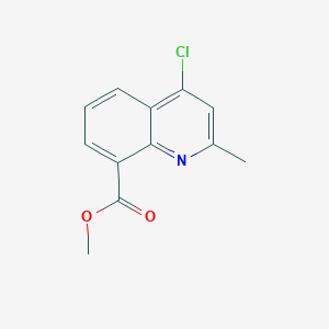 molecular formula C12H10ClNO2 B2820960 Methyl 4-chloro-2-methylquinoline-8-carboxylate CAS No. 1234818-35-9