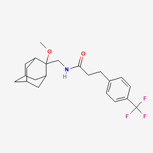 molecular formula C22H28F3NO2 B2820961 N-[(2-methoxyadamantan-2-yl)methyl]-3-[4-(trifluoromethyl)phenyl]propanamide CAS No. 1797356-31-0