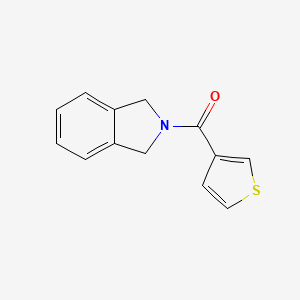 molecular formula C13H11NOS B2820998 Isoindolin-2-yl(thiophen-3-yl)methanone CAS No. 2034514-63-9