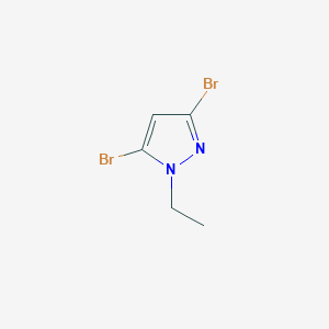 molecular formula C5H6Br2N2 B2821000 3,5-dibromo-1-ethyl-1H-pyrazole CAS No. 1596745-76-4