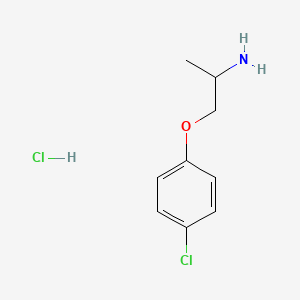 molecular formula C9H13Cl2NO B2821050 1-(4-Chlorophenoxy)propan-2-amine hydrochloride CAS No. 23471-46-7