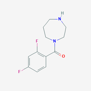 molecular formula C12H14F2N2O B2821075 1-(2,4-Difluorobenzoyl)-1,4-diazepane CAS No. 926199-48-6