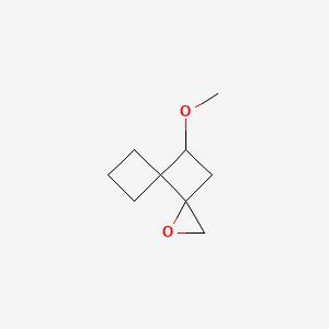 molecular formula C9H14O2 B2821079 8-Methoxy-2-oxadispiro[2.0.34.23]nonane CAS No. 1935988-35-4