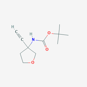 molecular formula C11H17NO3 B2821126 Tert-butyl N-(3-ethynyloxolan-3-yl)carbamate CAS No. 2228944-34-9