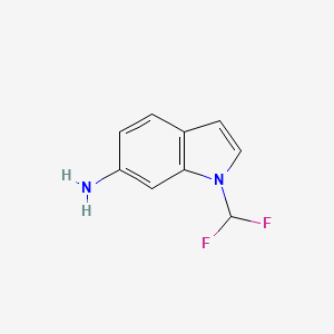 molecular formula C9H8F2N2 B2821152 1-(difluoromethyl)-1H-indol-6-amine CAS No. 1862921-48-9