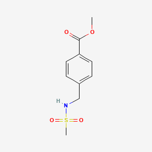 molecular formula C10H13NO4S B2821166 methyl 4-(methylsulfonamidomethyl)benzoate CAS No. 152122-32-2
