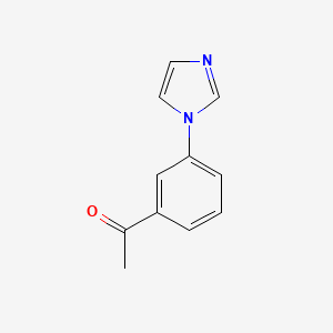 molecular formula C11H10N2O B2821182 1-(3-(1H-imidazol-1-yl)phenyl)ethanone CAS No. 25700-00-9