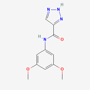 molecular formula C11H12N4O3 B2821201 N-(3,5-dimethoxyphenyl)-1H-1,2,3-triazole-5-carboxamide CAS No. 1486781-33-2