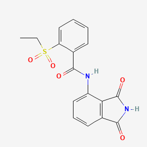 molecular formula C17H14N2O5S B2821225 N-(1,3-dioxo-2,3-dihydro-1H-isoindol-4-yl)-2-(ethanesulfonyl)benzamide CAS No. 922591-34-2