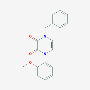 1-(2-methoxyphenyl)-4-(2-methylbenzyl)pyrazine-2,3(1H,4H)-dione