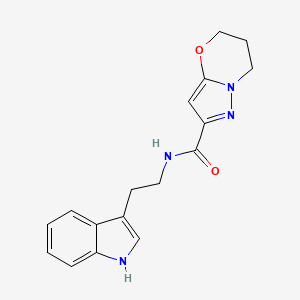 N-(2-(1H-indol-3-yl)ethyl)-6,7-dihydro-5H-pyrazolo[5,1-b][1,3]oxazine-2-carboxamide