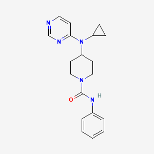 4-[Cyclopropyl(pyrimidin-4-yl)amino]-N-phenylpiperidine-1-carboxamide