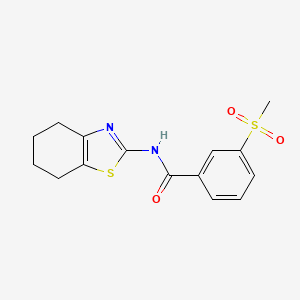 3-(methylsulfonyl)-N-(4,5,6,7-tetrahydrobenzo[d]thiazol-2-yl)benzamide