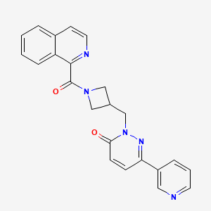 2-{[1-(Isoquinoline-1-carbonyl)azetidin-3-yl]methyl}-6-(pyridin-3-yl)-2,3-dihydropyridazin-3-one