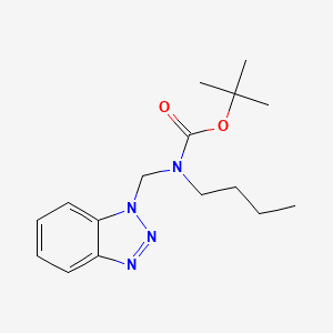 molecular formula C16H24N4O2 B2821432 tert-Butyl N-(1H-1,2,3-benzotriazol-1-ylmethyl)-N-butylcarbamate CAS No. 681443-42-5