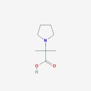 molecular formula C8H18ClNO3 B2821445 2-Methyl-2-(pyrrolidin-1-yl)propanoic acid CAS No. 898403-15-1