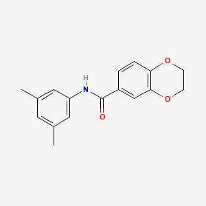 molecular formula C17H17NO3 B2821481 N-(3,5-dimethylphenyl)-2,3-dihydro-1,4-benzodioxine-6-carboxamide CAS No. 569326-23-4