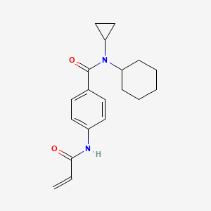N-Cyclohexyl-N-cyclopropyl-4-(prop-2-enoylamino)benzamide